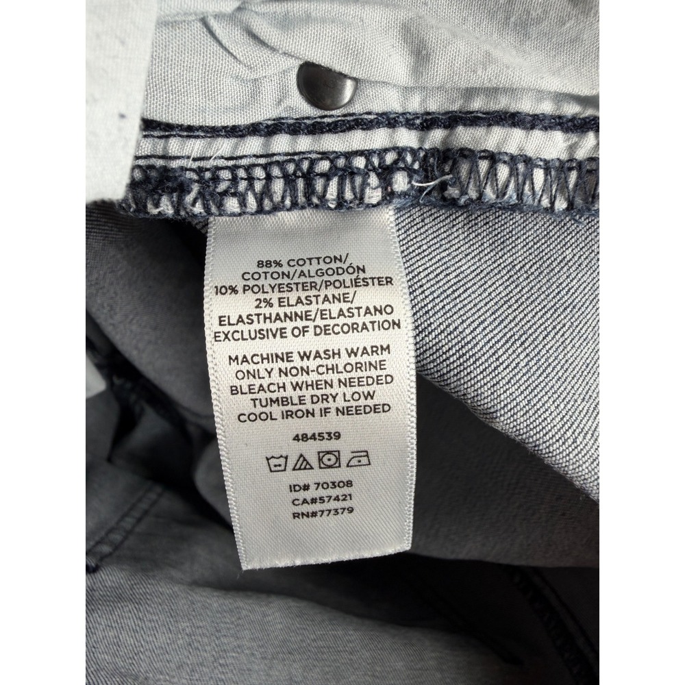 Ann Taylor Factory Women's Ankle Jeans Size 4 Blue Lace Hem Blue Denim Skinny - Picture 11 of 12